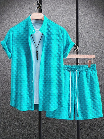 Zane – Lässiges Sommer Set Aus Kurzarm Hemd Und Short