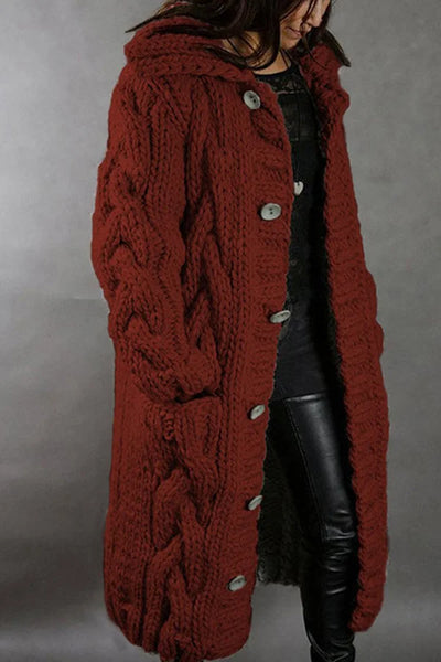 Mariana - stilvoll gestrickt lang Strickjacke für die kalten Tage