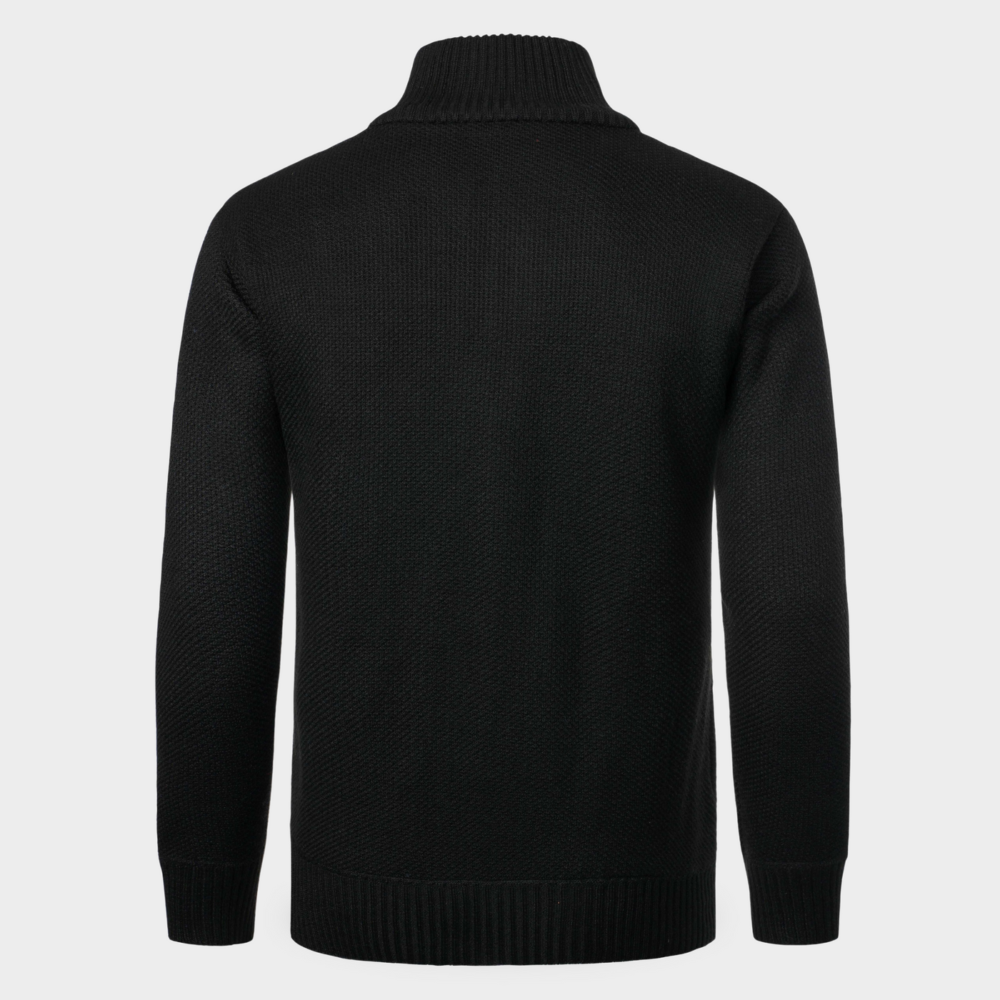 Piet - warme Strickjacke mit durchgehendem Reißverschluss und Thermofutter