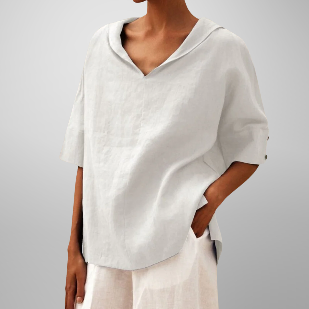 Alissa - Lässige, Locker Sitzende Bluse