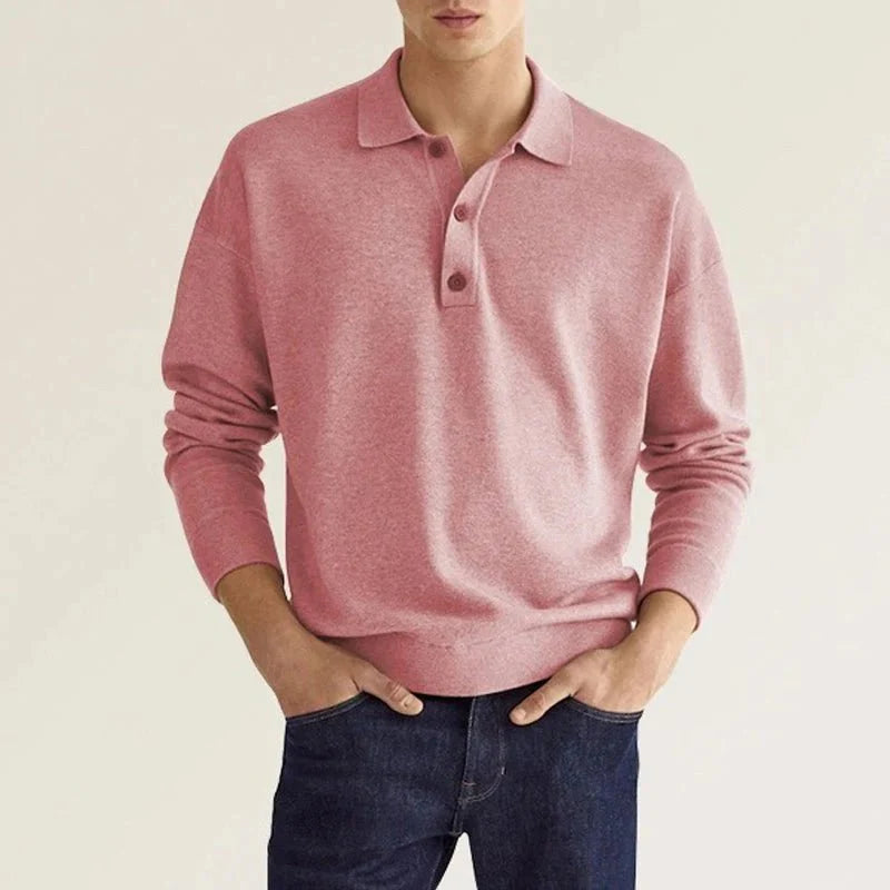 Anton - Langarm-Poloshirt