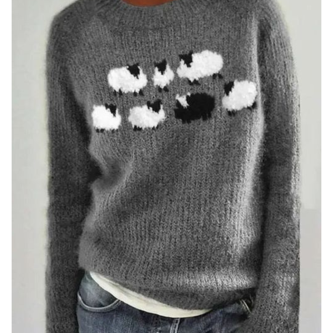 Odalinatem | Damen Winter Langarm Pullover | Warme