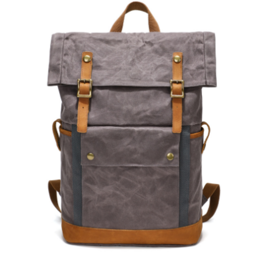Robinem | Damen Rolltop Verschluss Vintage Rucksack | Draußen