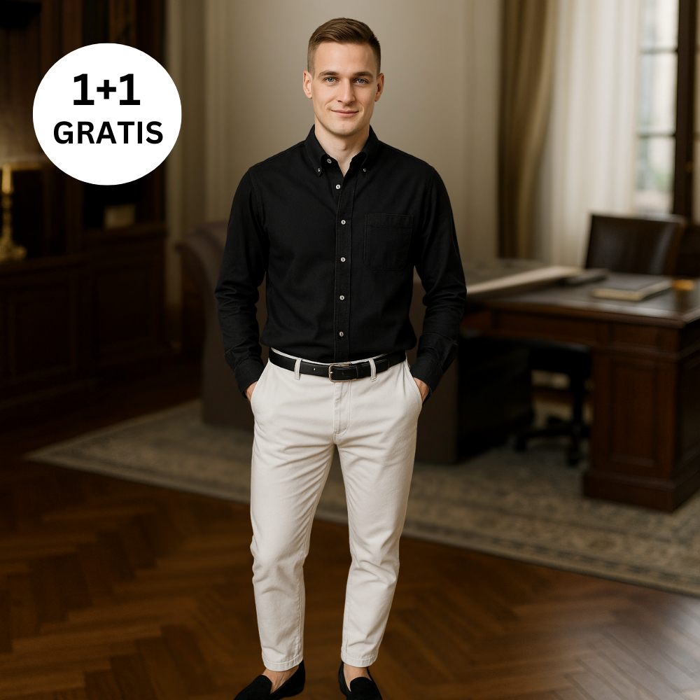 ALVAR – DAS LANGARML-HEMD FÜR MÄNNER MIT KLARHEIT UND STIL