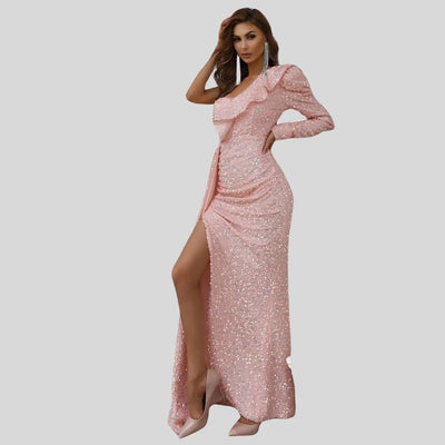 Evan - Glitzerndes Maxikleid für Frauen