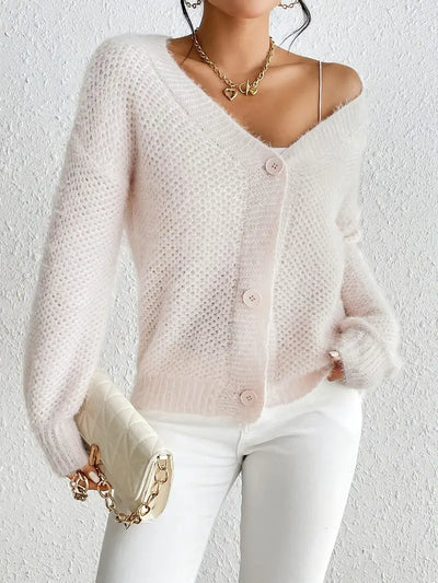 Penelope - weicher Strickcardigan mit Knopfverschluss für mühelosen Chic