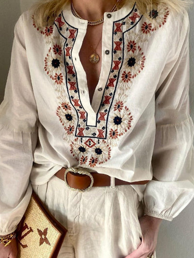 Liva - bestickte Boho-Tunika für Sommerstimmung