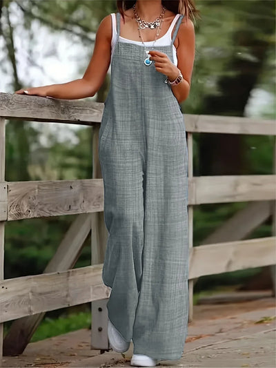 Annia – Lässige Latzhose Mit Weiten Beinen Und Taschen