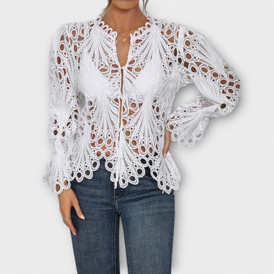 Asymmetrische Bluse Saelina für Damen – Modernes Design, Vielseitig und Bequem in S-XL