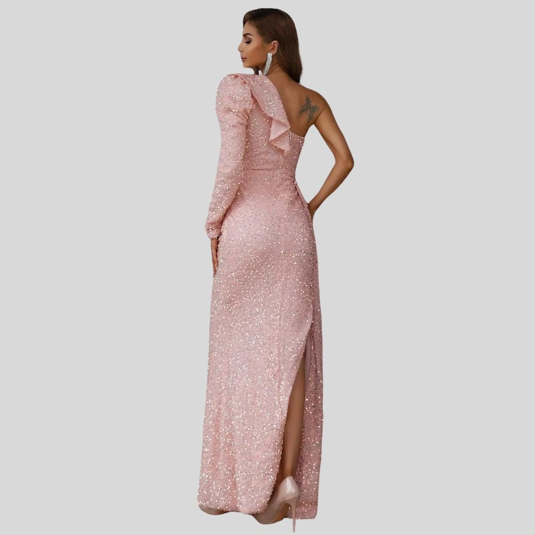 Evan - Glitzerndes Maxikleid für Frauen