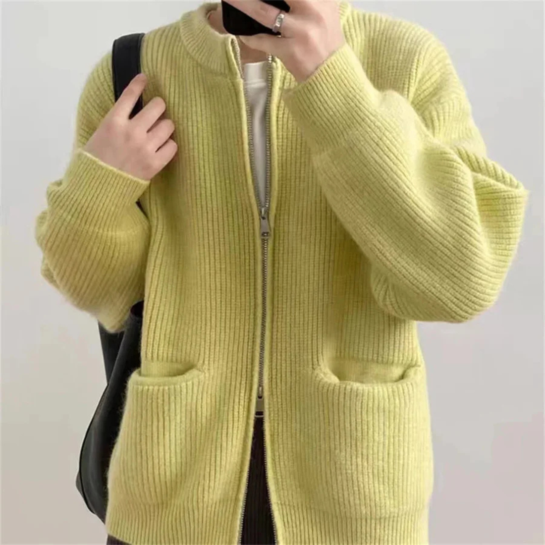 Jamunen | Damen Strickjacke mit Reißverschluss | Langarm