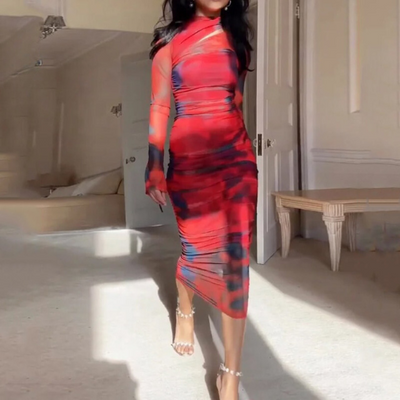 Cathaleen - Abstraktes Kleid für Frauen