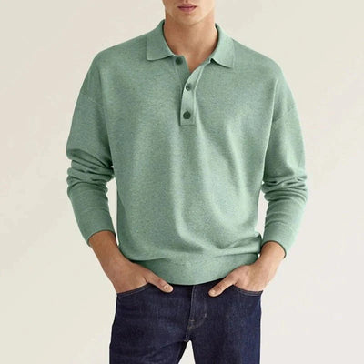 Anton - Langarm-Poloshirt