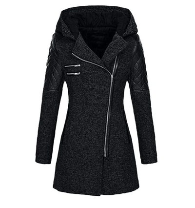 Riley - Lange Winterjacke mit Kapuze für Frauen
