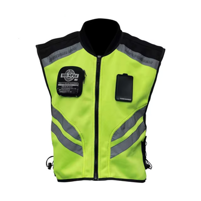 Shapatar | Herren Reflektierende Motorrad Weste | Arbeitskleidung