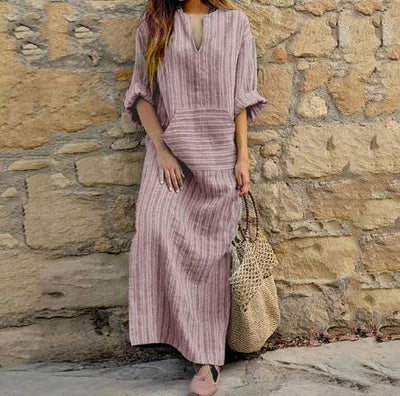 Arvien -  GESTREIFTES KLEID - LEICHT & ELEGANT
