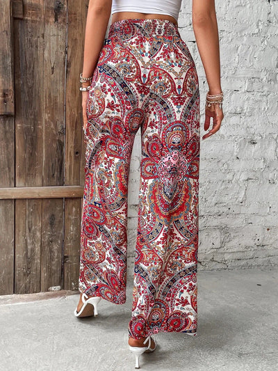 Lauren - bedruckte Hose mit weitem Bein