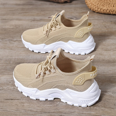 Bequeme Atmungsaktive Knit Sneakers für Damen