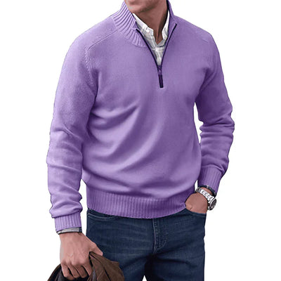 Tobi - benoit eleganter Kaschmirpullover mit Reißverschluss