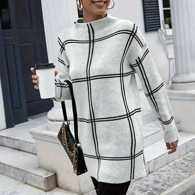 Elena - Gemütlicher gestreifter Langarmpullover