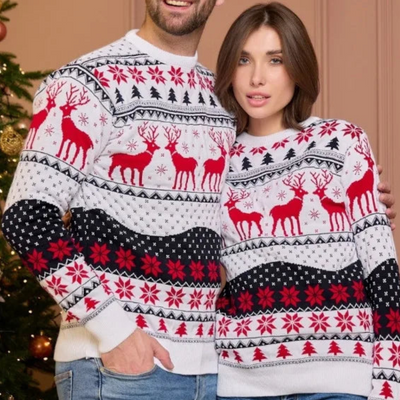 Alraiba | Paare Winter Warme Weihnachtspulli | 2024
