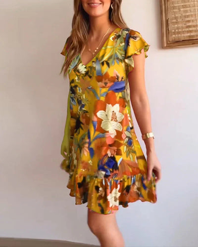 AMALIA - FRÖHLICHES SOMMERKLEID MIT RÜSCHEN