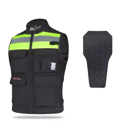Shapatar | Herren Reflektierende Motorrad Weste | Arbeitskleidung