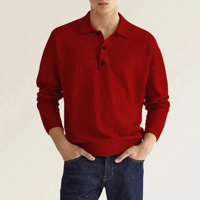 Anton - Langarm-Poloshirt
