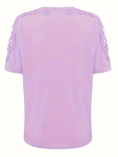 Ancuta – Elegantes Sommer Kurzarm T Hemd Mit Spitze