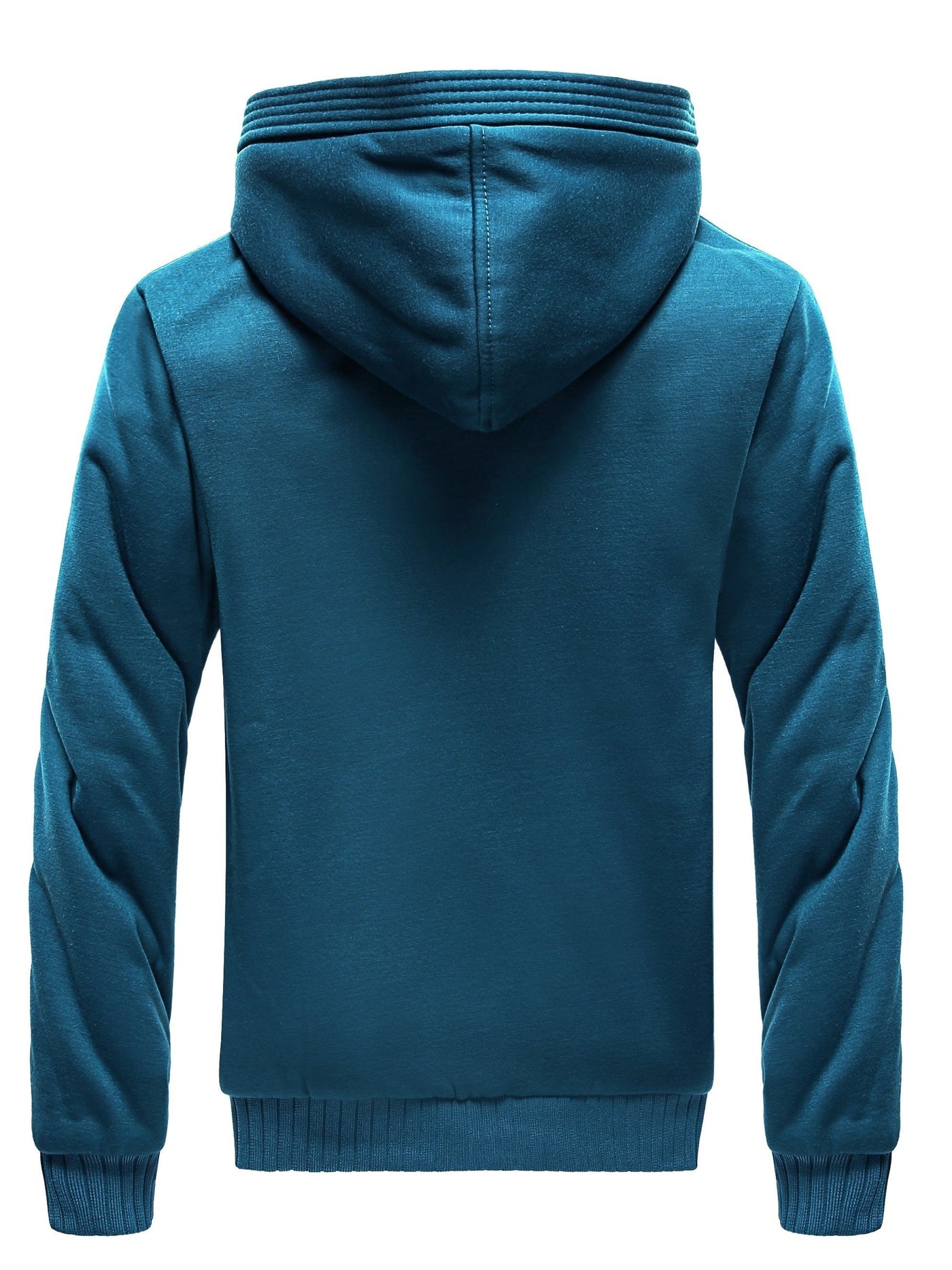 Winterwarme Fleece-Kapuzenjacke mit Reißverschluss