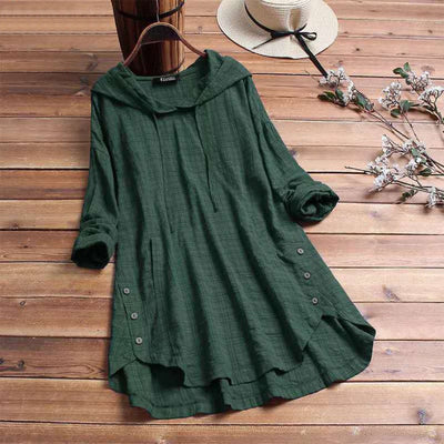 Saweram | Damen Winter Kapuzen Kleid | Lange