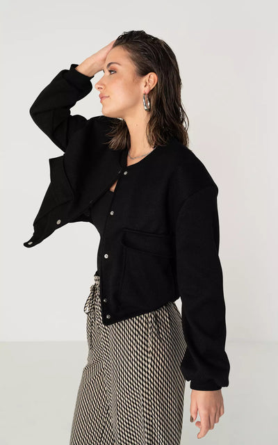Stella - lässige Bomberjacke mit Druckknopfverschluss für einen trendigen und bequemen Stil