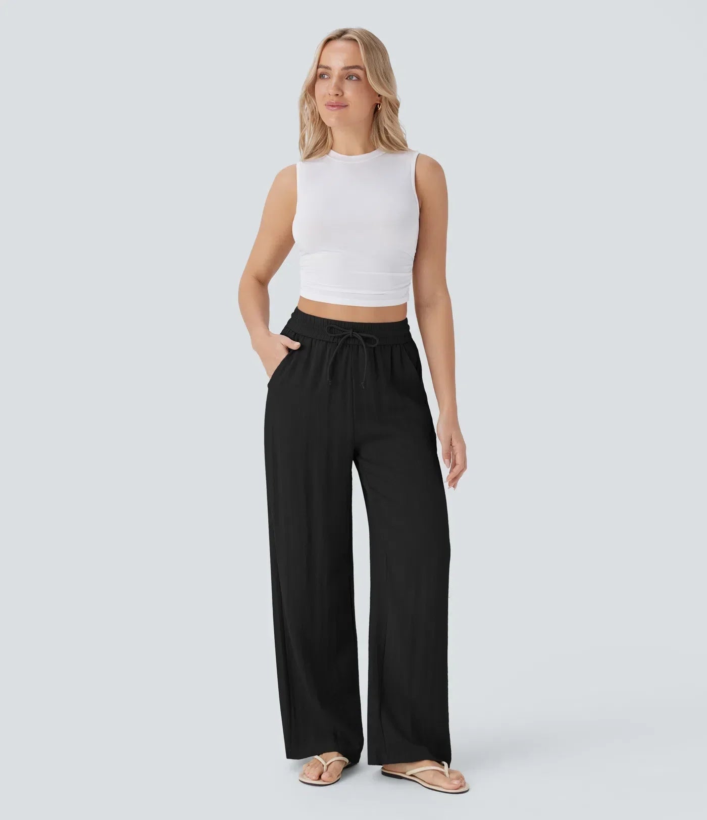 Zafeiria - Elegante Leinenhosen