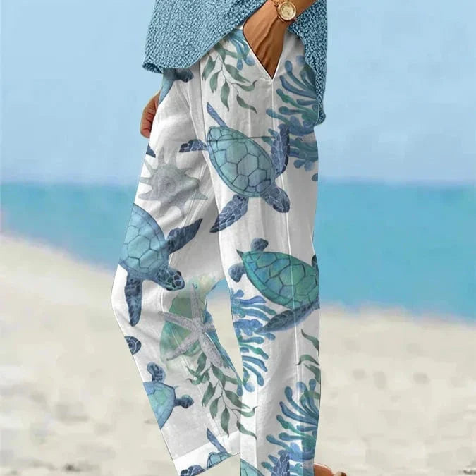 Locker - lässige Strandurlaubshose für Frauen