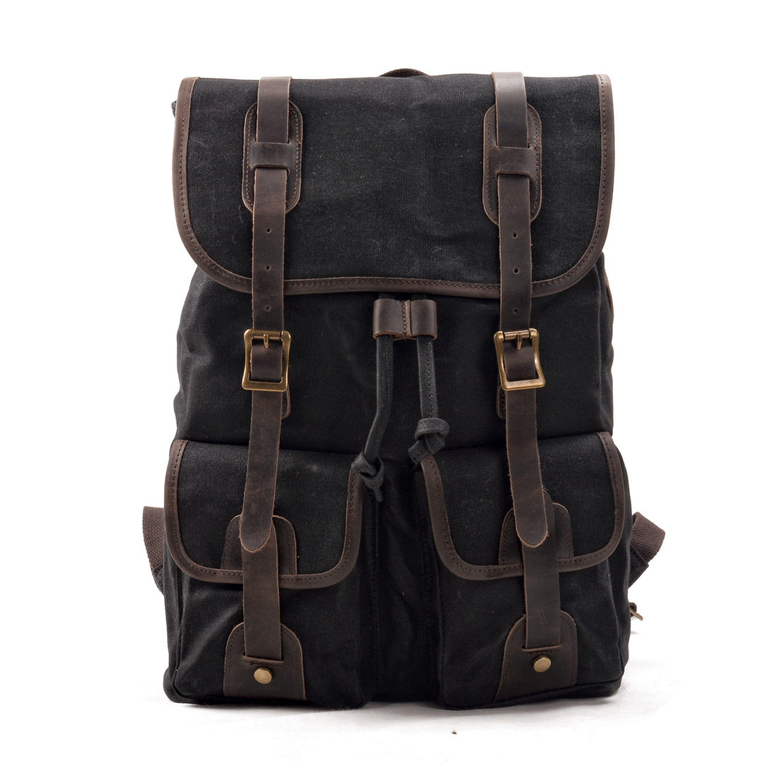 Vadenza | Herren Vintage Leinwand Reise Rucksack | Draußen