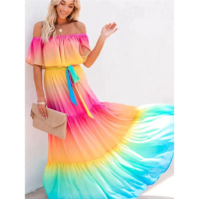 Alisha - mehrfarbiges Sommerkleid