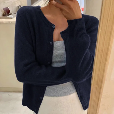Nola - gestrickt Damen Strickjacke in einfarbig Farbe für Komfort