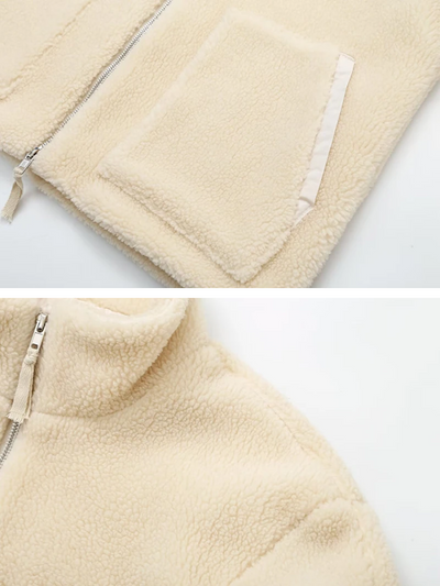 Lea - schicker Mantel in Übergröße für Frauen mit Textur
