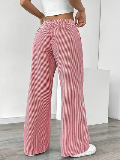 Alina – Elegante Gestreifte Hose Mit Taschen