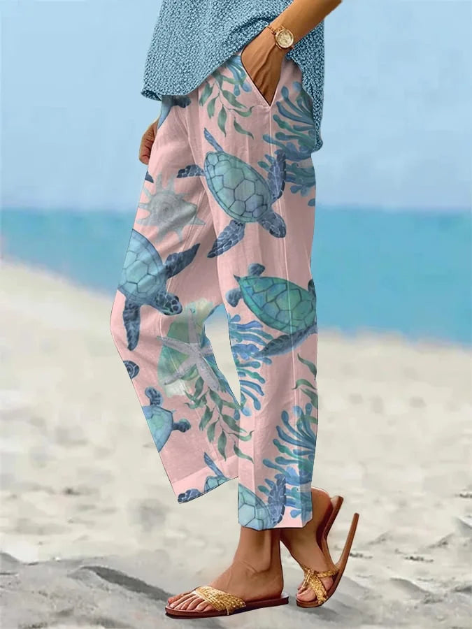 Locker - lässige Strandurlaubshose für Frauen