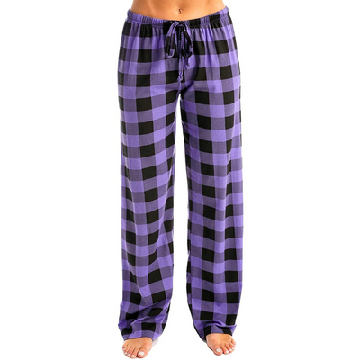 Asanta | Damenhosen | Weihnachtlich karierte Pyjamahose für Damen | Bequem