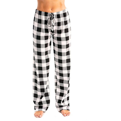 Asanta | Damenhosen | Weihnachtlich karierte Pyjamahose für Damen | Bequem
