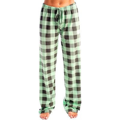 Asanta | Damenhosen | Weihnachtlich karierte Pyjamahose für Damen | Bequem