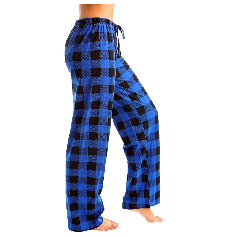 Asanta | Damenhosen | Weihnachtlich karierte Pyjamahose für Damen | Bequem