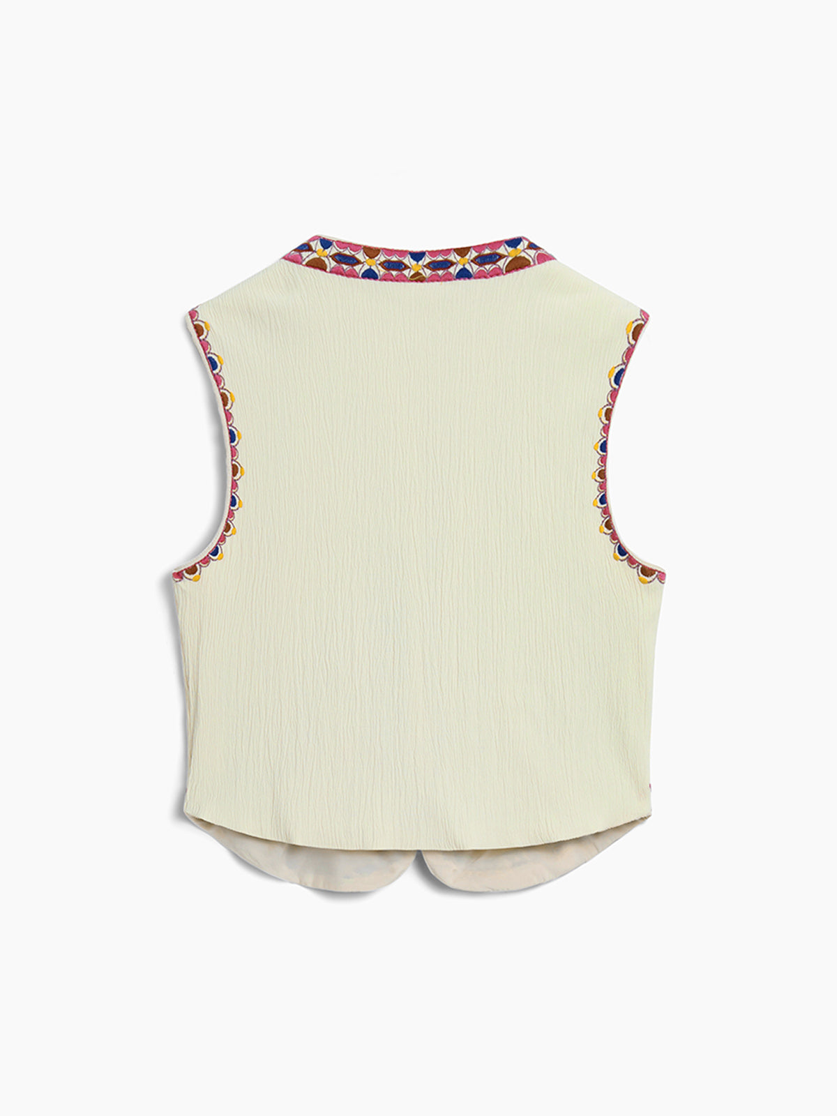 Emilia | Bestickte Weste mit Blumenmuster