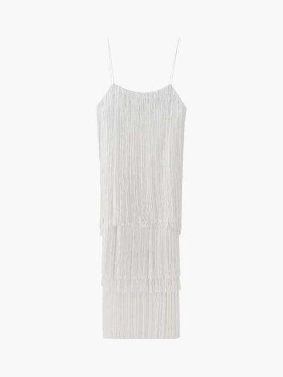 Florentine | Kurzes Kleid mit offenem Rücken und Fransen