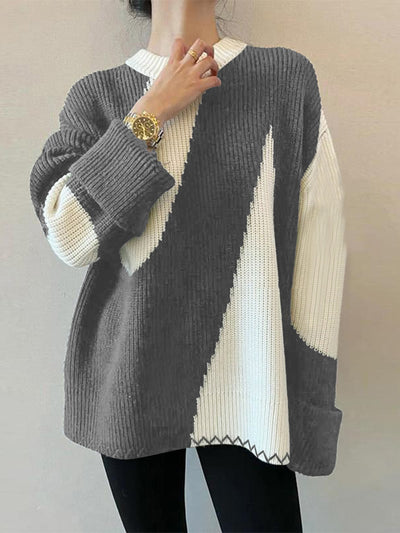 Zebrataur | Bequemer Übergrößen-Pullover