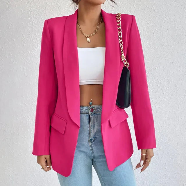 Blazer | Offene Vorderseite | Lang | Blazermantel | Damenbekleidung