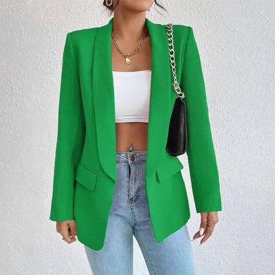 Blazer | Offene Vorderseite | Lang | Blazermantel | Damenbekleidung