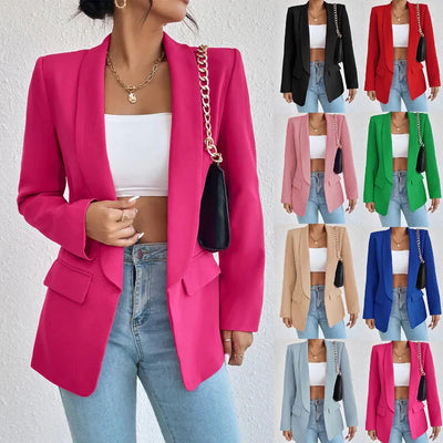 Blazer | Offene Vorderseite | Lang | Blazermantel | Damenbekleidung